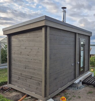 Модульная Баня SmDom BRUS.2,5 х 4,5 - Модульные Бани и Дома